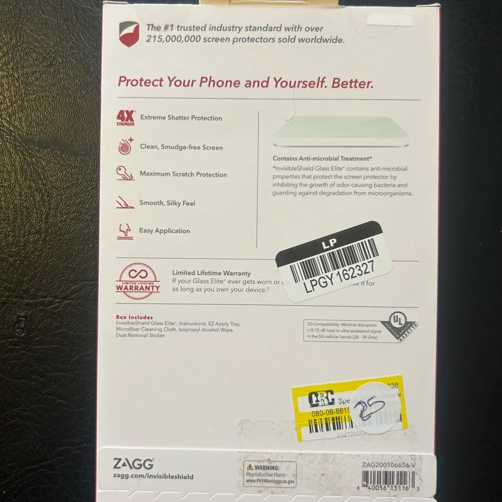 Glass Elite+ Screen Protector for iPhone 12 Pro Max - Clear